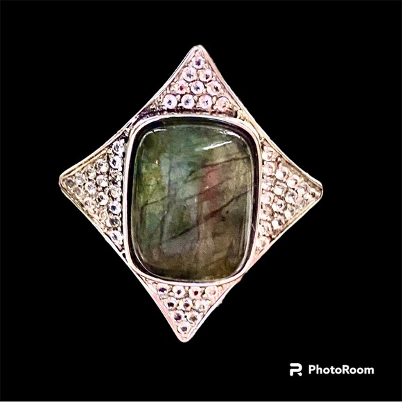 Rarities by Carol Brody, labradorite Sterling silver ring - Picture 1 of 4